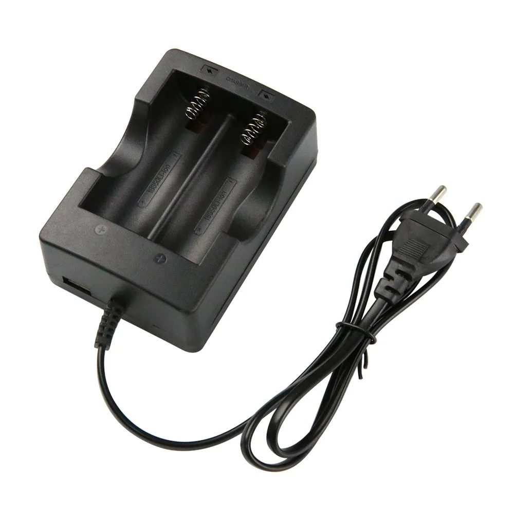 Laddare för 2x 18650 litiumbatterier 3.6V / 3.7V / 4.2V