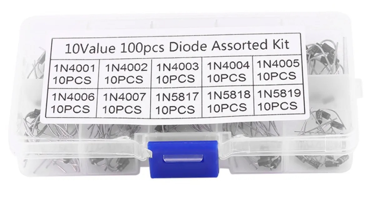 100 dioder set 10 typer Rectifier / Schottky