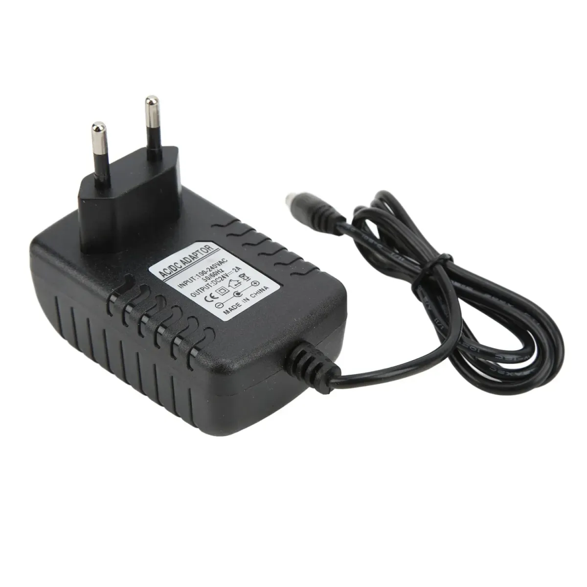 Strömförsörjning 24V 2A adapter 5.5mm x 2.5mm jack
