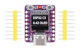 ESP32-C3 utvecklingskort med mini 0.42 tum midi OLED-display – 2