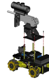 ACEBOTT Utbyggnad Vattenkulskanon för ESP32 Robotbil – 1