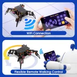 ACEBOTT Quadruped Bionisk Spindelrobot Kit ESP8266 med Arduino IDE och ACECode (Scratch) – 3