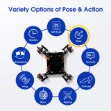 ACEBOTT Quadruped Bionisk Spindelrobot Kit ESP8266 med Arduino IDE och ACECode (Scratch) – 4