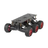 Svart off-road Chassi med 6-hjulsdrift – 2