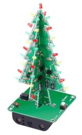 Julgran lödkit med blinkande röda, gröna och gula LEDs – 1