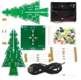 Julgran lödkit med blinkande röda, gröna och gula LEDs – 2