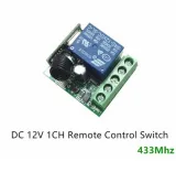 Trådlös Programmerbar Relämodul inkl. Fjärrkontroll (4 knappar) - 12V 433Mhz RF – 3