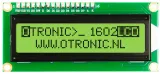 1602 LCD  grönt/gult bakgrundsljus med  I2C förlött – 1