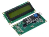 1602 LCD  grönt/gult bakgrundsljus med  I2C förlött – 2