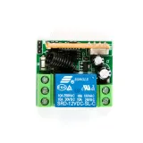 Trådlös relämodul inkl. Fjärrkontroll (2 knappar) - 12V, 1 Kanal, 433Mhz RF – 4