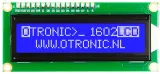1602 LCD  blå bakgrundsbelysning med  I2C förlött – 1