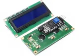 1602 LCD  blå bakgrundsbelysning med  I2C förlött – 2