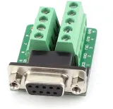 DB9 hona D-SUB-adapter RS232 seriell till skruvterminal – 2