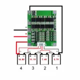 BMS 4S 30A skyddskrets med balanseringsfunktion – 5