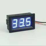 Voltmeter 0-100V - Blå, 0.56 inch, 3 Trådar – 6