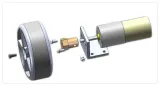 Aluminium 25mm reduktionsmotorfäste med 6 skruvar – 3