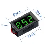 Voltmeter 3,5V-30V -  Grön, 0.56 inch, Inbyggnad – 3