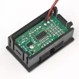 Voltmeter DC 3,5V-30V -  Blå, 0.56 inch, Inbyggnad – 3