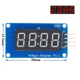 4-siffrig display Röd TM1637 (7-segment per siffra) – 1