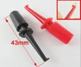 Mini testklämma med fjäderbelastad krok för PCB SMD IC 43 mm - Röd – 4