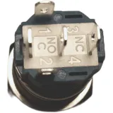 Tryckknapp | på-av self lock | 12V LED Blå | RVS | 16mm – 4