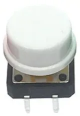 Tryckknapp | moment - puls | 12x12x7 | Vit – 1