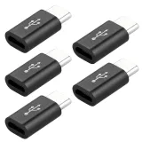 USB-C hane till Micro-USB hona adapter - svart – 4