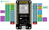ESP32 WROOM 4Mb Devkit V1-kort med WiFi, Bluetooth och Dual Core-processor – 3