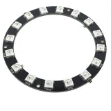 16-bitars RGB-LED:er WS2812b cirkel rund (Neopixel) – 1