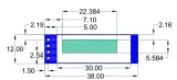 Mini OLED-display vit 0.91 tum 128x32 I2C – 4