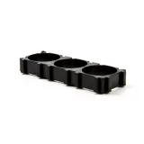 3x 18650 batterihållare med omkopplingsbar klämma – 3