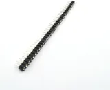 2.54Mm 40 Pins Ronde Vrouwelijke Socket Pin Header Strip 1X40p Zwart – 1