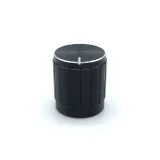 Aluminiumlock för Rotary Switch/ Potentiometer (innerdiameter: 6 mm, ytterdiameter: 15 mm x 17 mm) - svart – 3