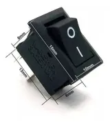 Mini vippströmbrytare PÅ/AV KCD11 250V 3A – 2