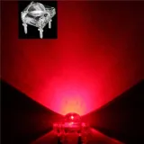 5mm Super Flux Piranha 4pin LED - Röd – 5