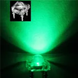 5mm Super Flux Piranha 4pin LED - Ren grön – 2