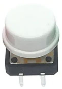 Tryckknapp | moment - puls | 12x12x7 | Vit