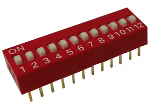 12-polig DIP-switch, 2.54mm