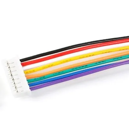 8 Pins Connector/Terminal kabel, 1-sidig - hane, 26AWG 20cm, XH2.54mm
