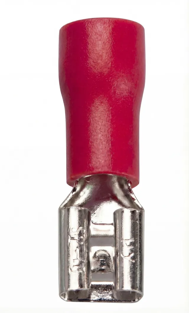 Isolerad hona kabelsko 6,3 mm – Röd