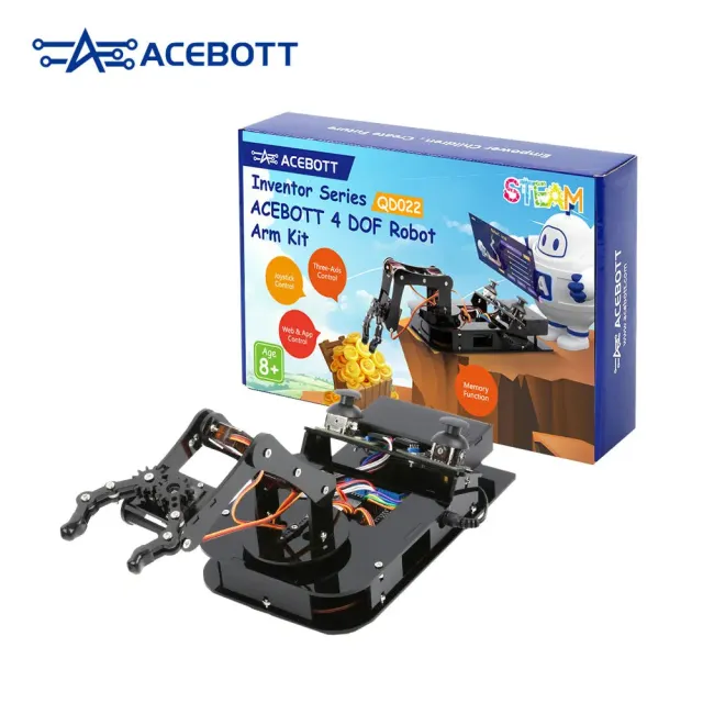 ACEBOTT ESP32 Robotarm Styrbar och Programmerbar | Byggsats | STEM