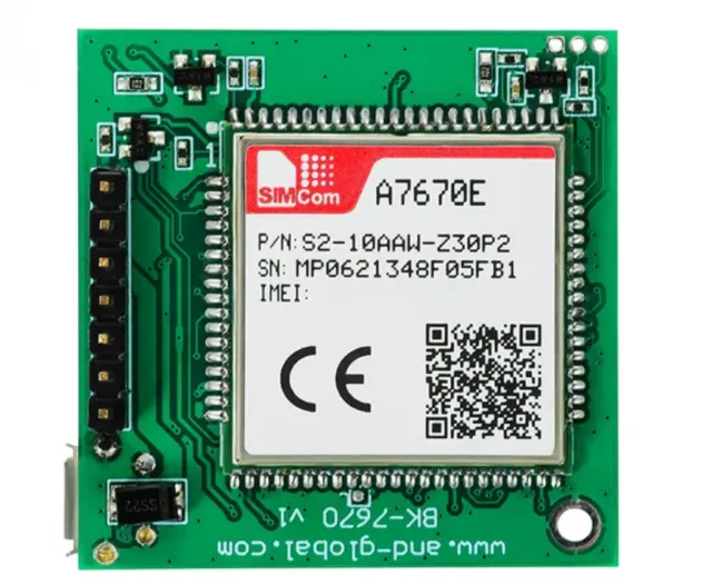 A7670 SIM 4G LTE Cat 1 och GPS-modul