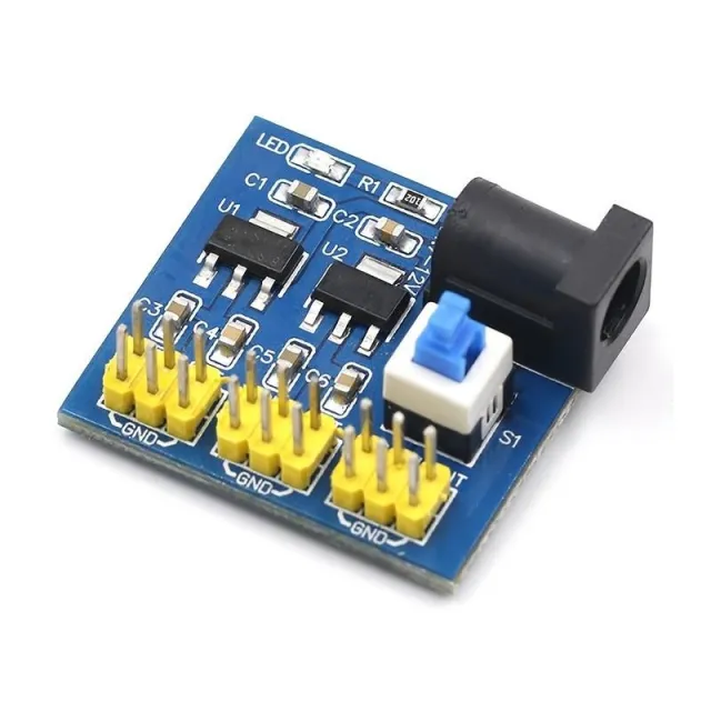 12V till 12V / 5V / 3.3V step-down-modul