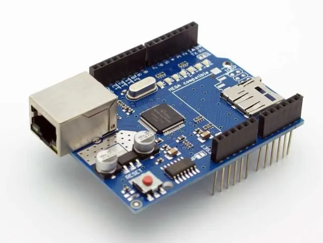 Ethernet Shield W5100 med Micro-SD-kortläsare för Arduino