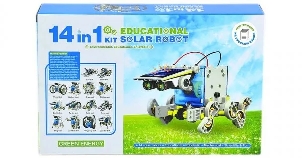 14 i 1 Solar Robot utbildningskit för solenergi