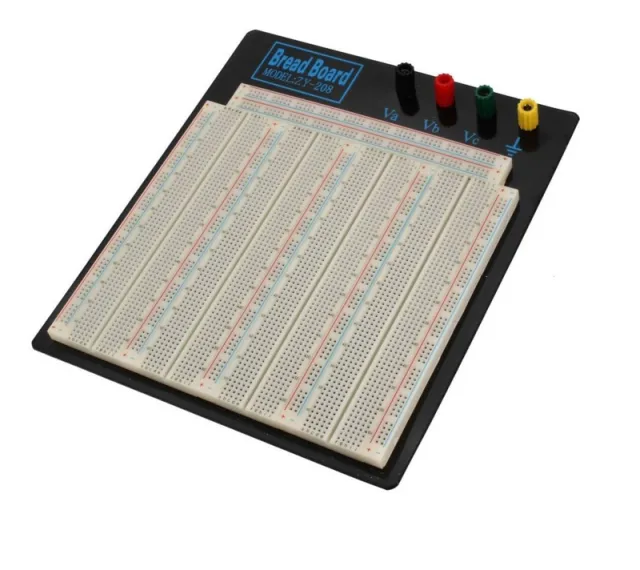 Breadboard, 3220 Hål - ZY-208, med 4 klämmor