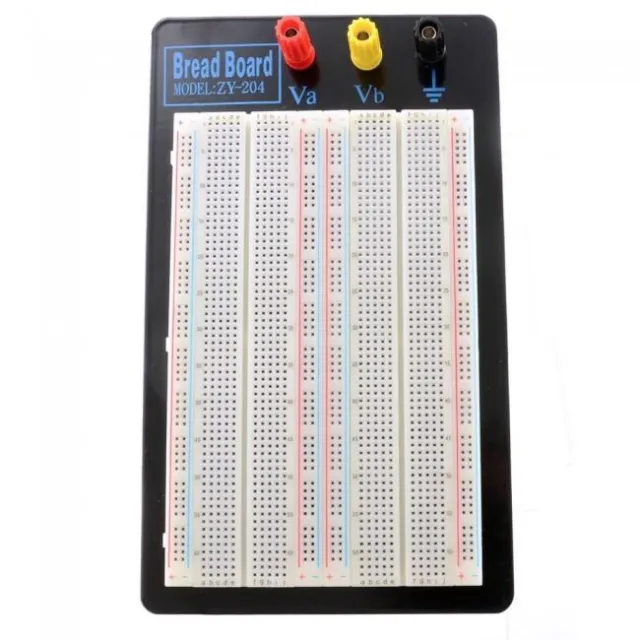 Breadboard, 1660 Hål - ZY-204, 3 klämmor