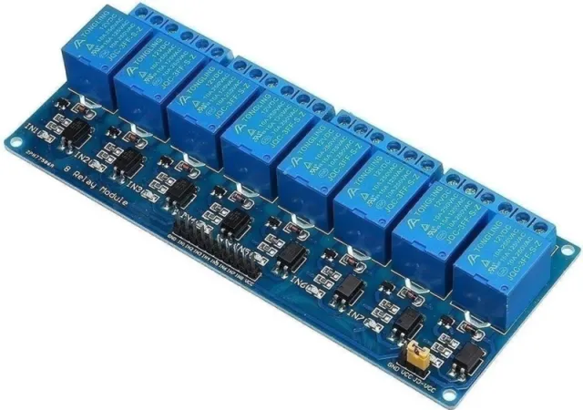 Relämodul 12v Low | 8-kanals
