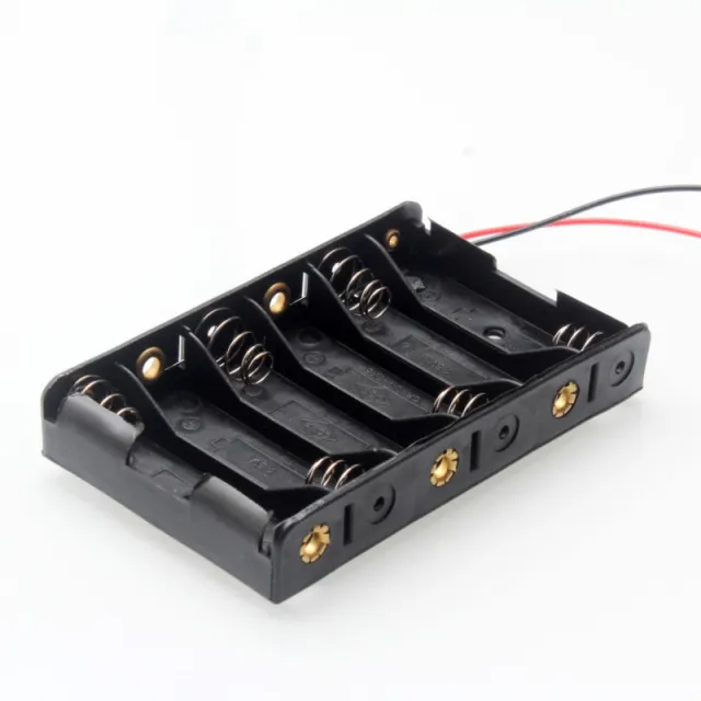 6x AA batterihållare (9V)