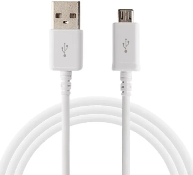 USB-A till Micro-USB-kabel 1 meter Vit